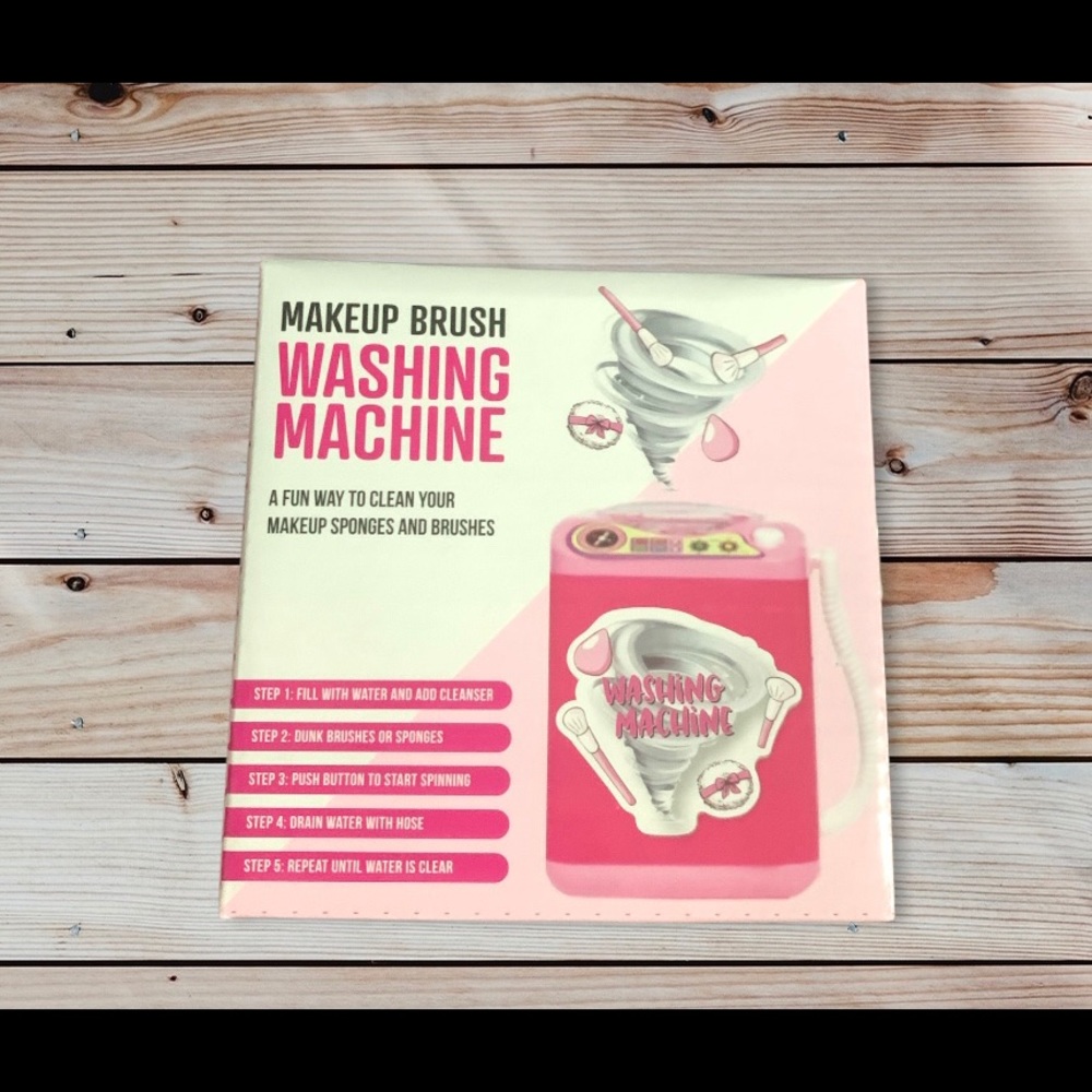 Makeup brush washing machine